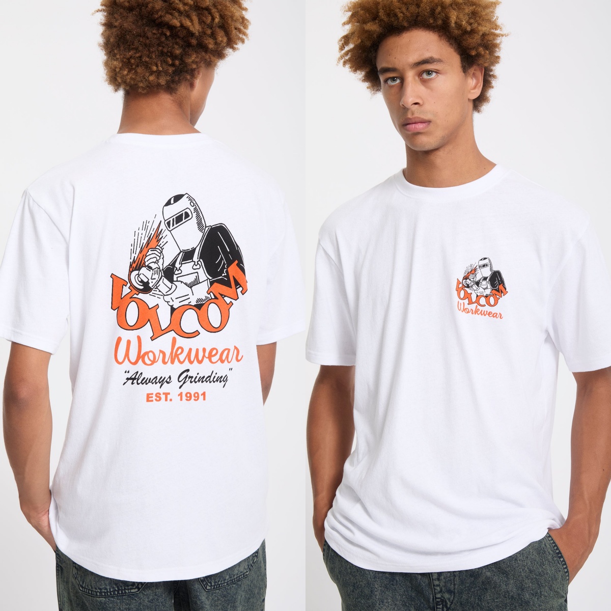 White Voidstone Volcom Outdoor - Streetwear Brand Tees ulasan dan harga
