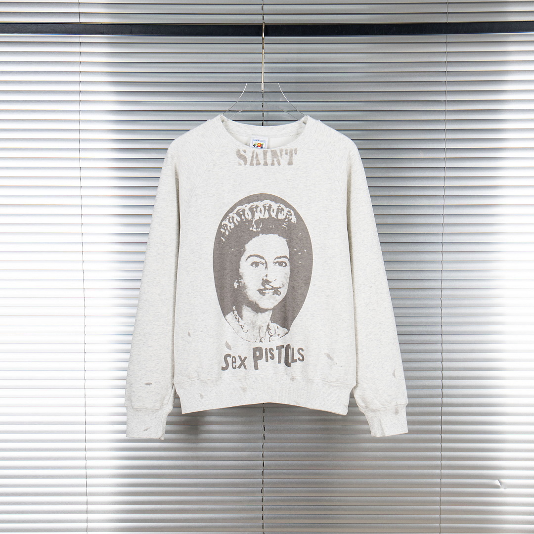 25fw Saint Co-brand Sweatshirt - Streetwear Brand Vintage ulasan dan harga